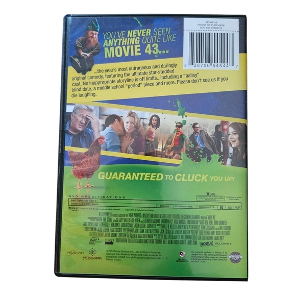 🔥4 for $20🔥 Movie 43 DVD (2013, ensemble cast) - Picture 2 of 4
